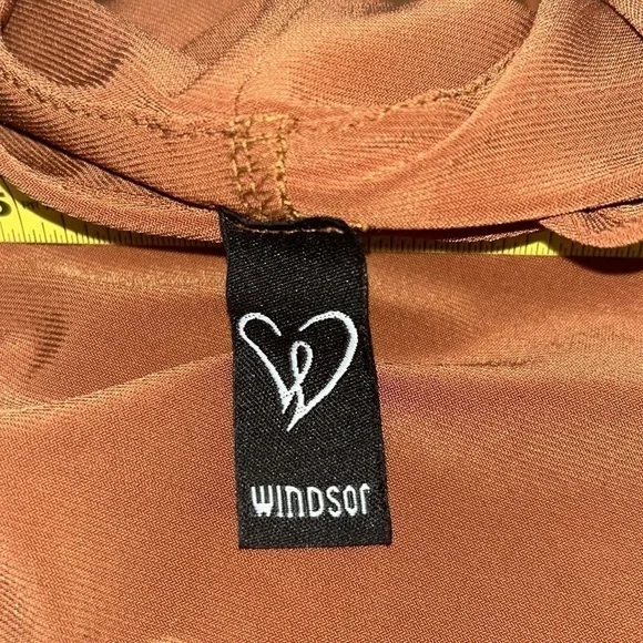 Windsor: Bodycon Dress in Cognac: Size S/M - Picture 6 of 7